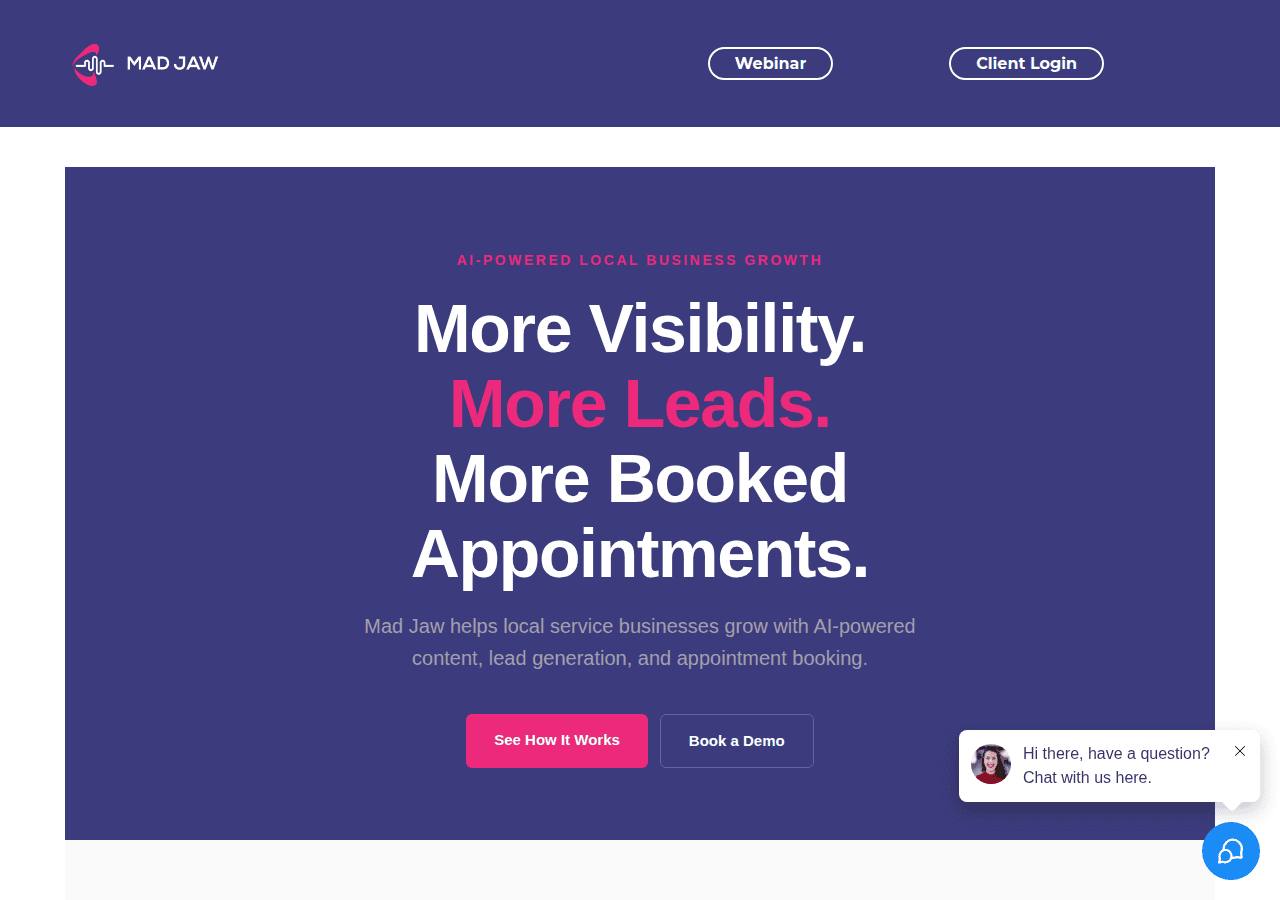 Screenshot of madjaw.com
