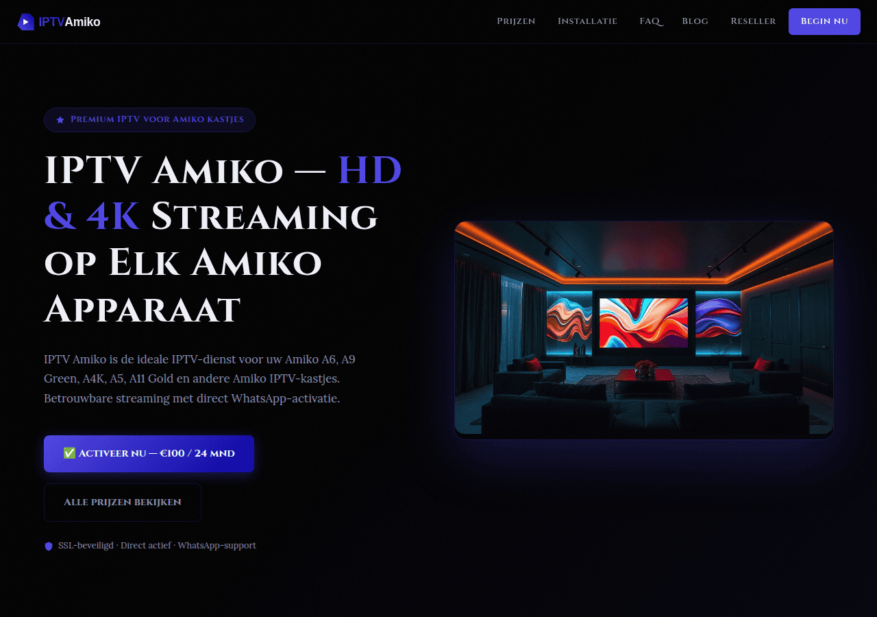 Screenshot of iptv-amiko.com