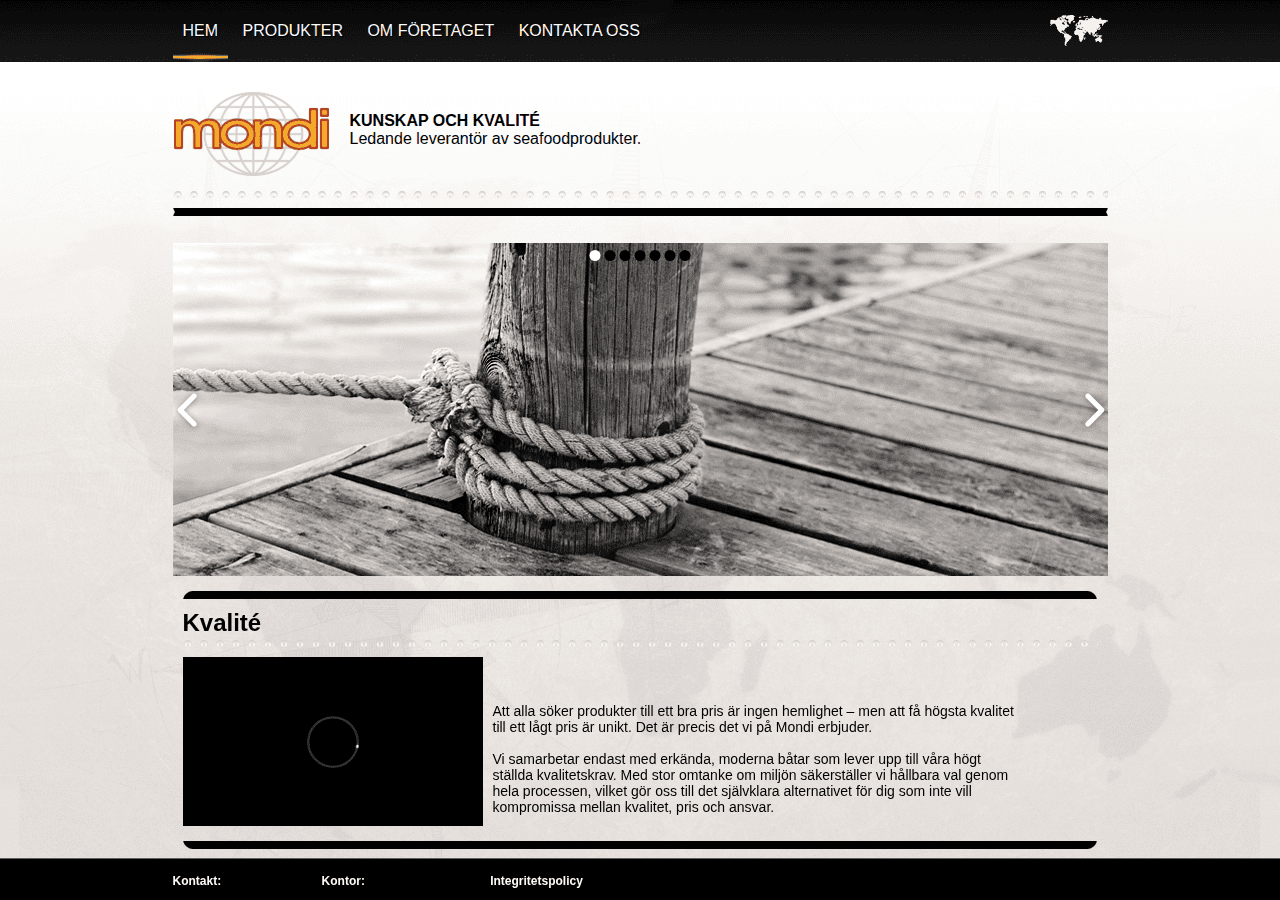 Screenshot of mondigroup.se