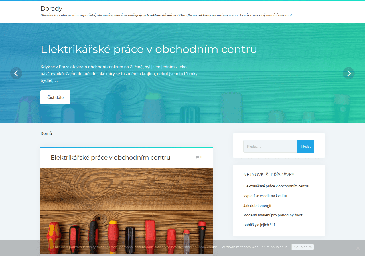 Screenshot of dorady.cz