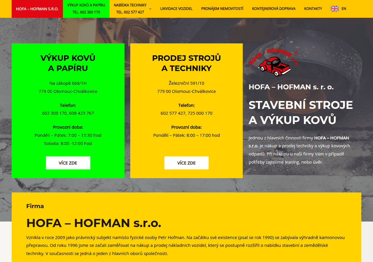 Screenshot of autohofa.cz