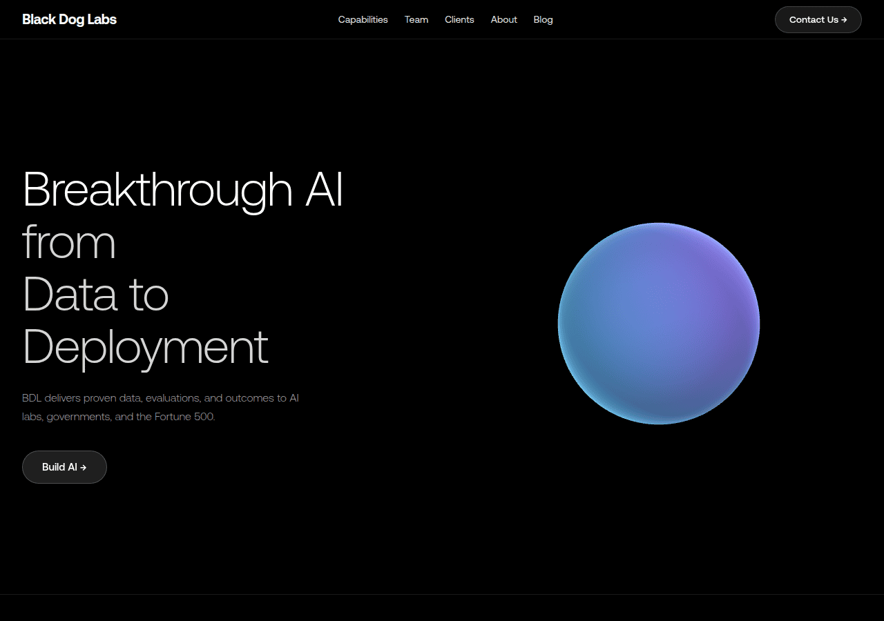 Screenshot of blackdoglabs.co