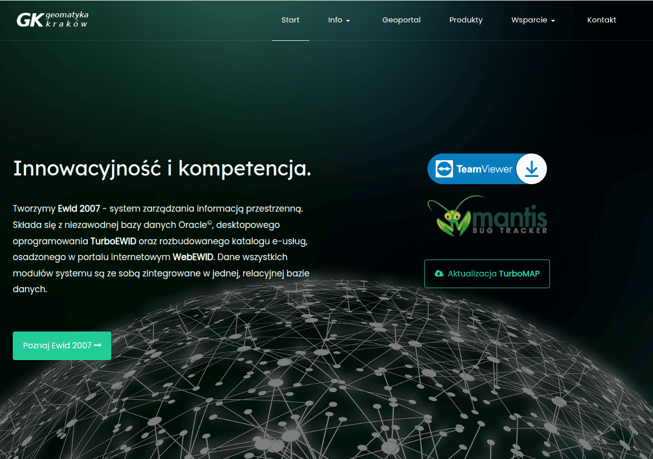 Screenshot of geomatyka-krakow.pl