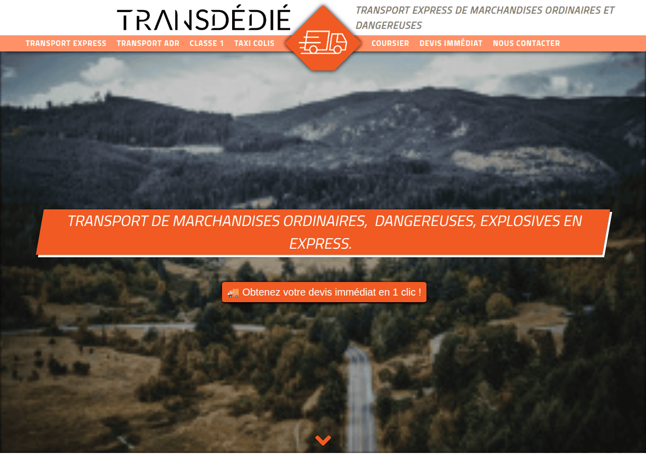 Screenshot of transdedie.fr