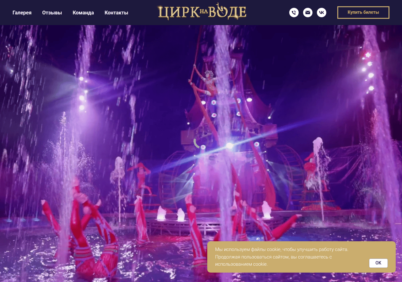 Screenshot of aqua-circus.ru
