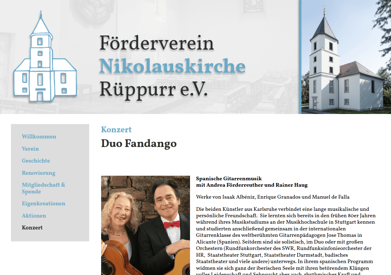 Screenshot of nikolaus-kirche.de