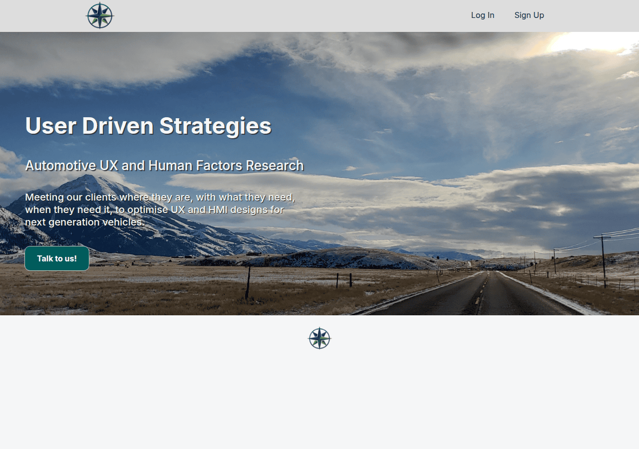 Screenshot of userdrivenstrategies.com