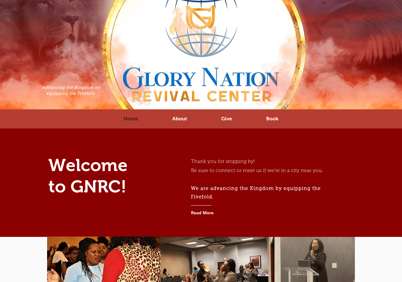 Screenshot of glorynationrevival.org