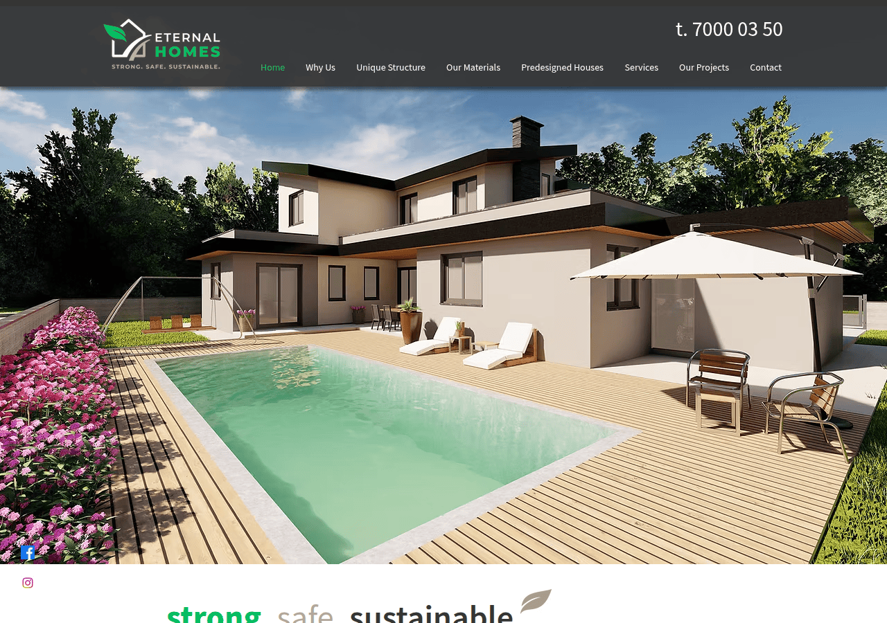 Screenshot of eternal-homes.com