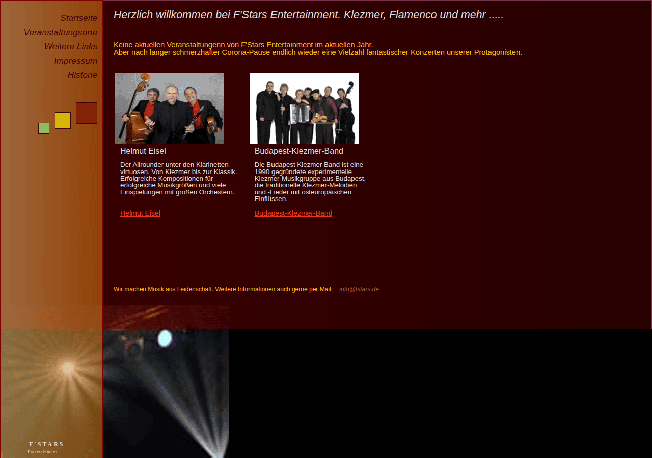 Screenshot of fstars.de
