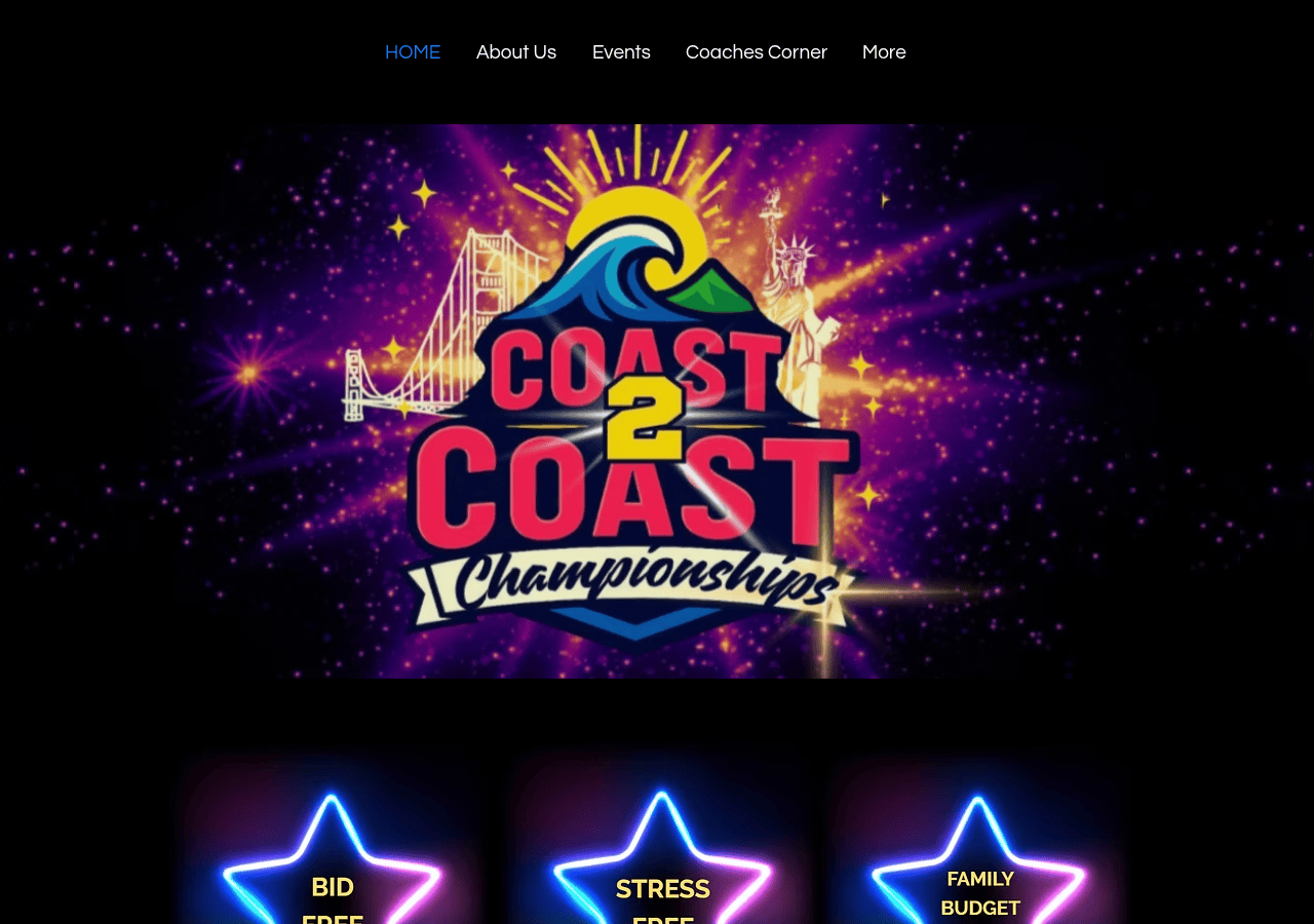Screenshot of coast2coastcheer.com