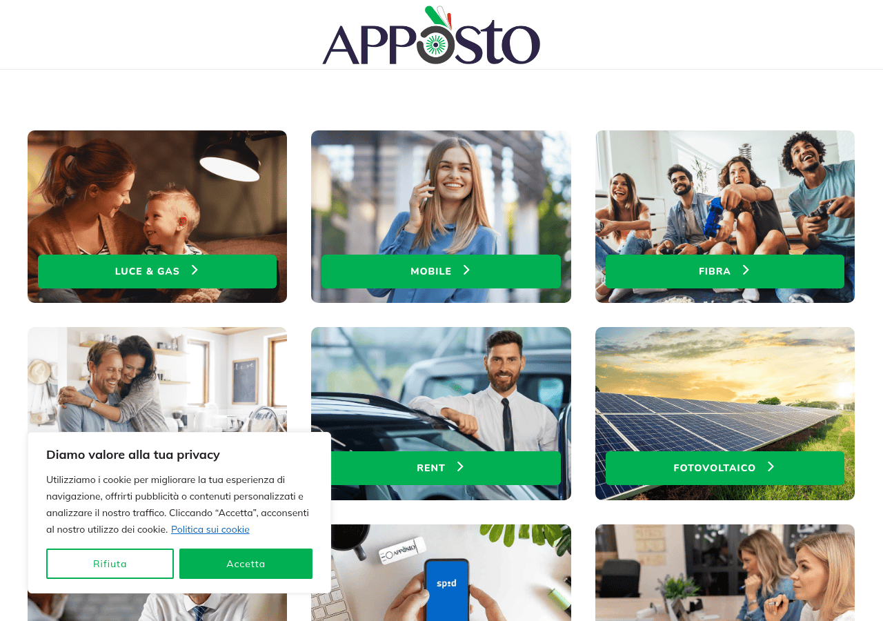 Screenshot of appostonline.it