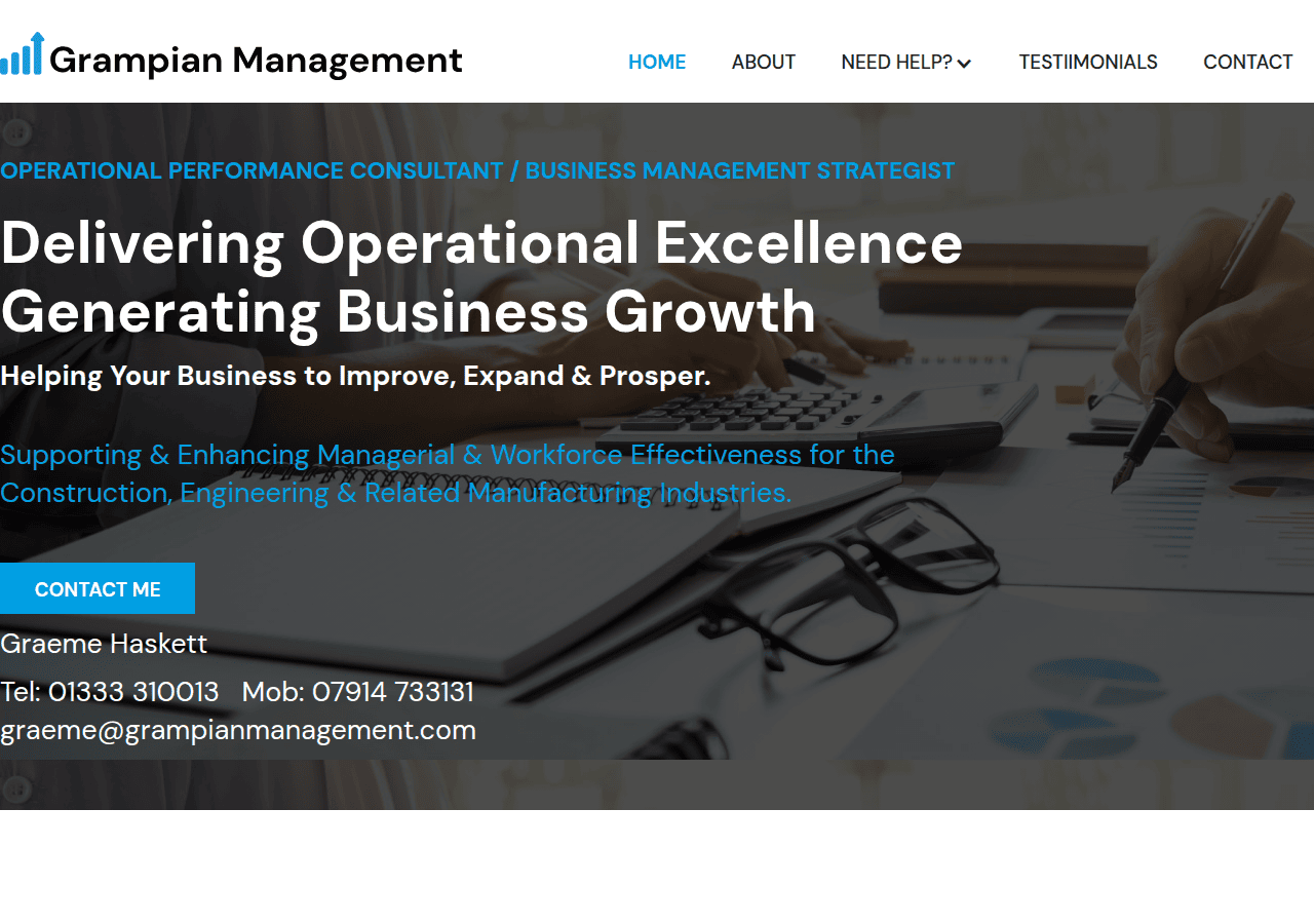 Screenshot of grampianmanagement.com