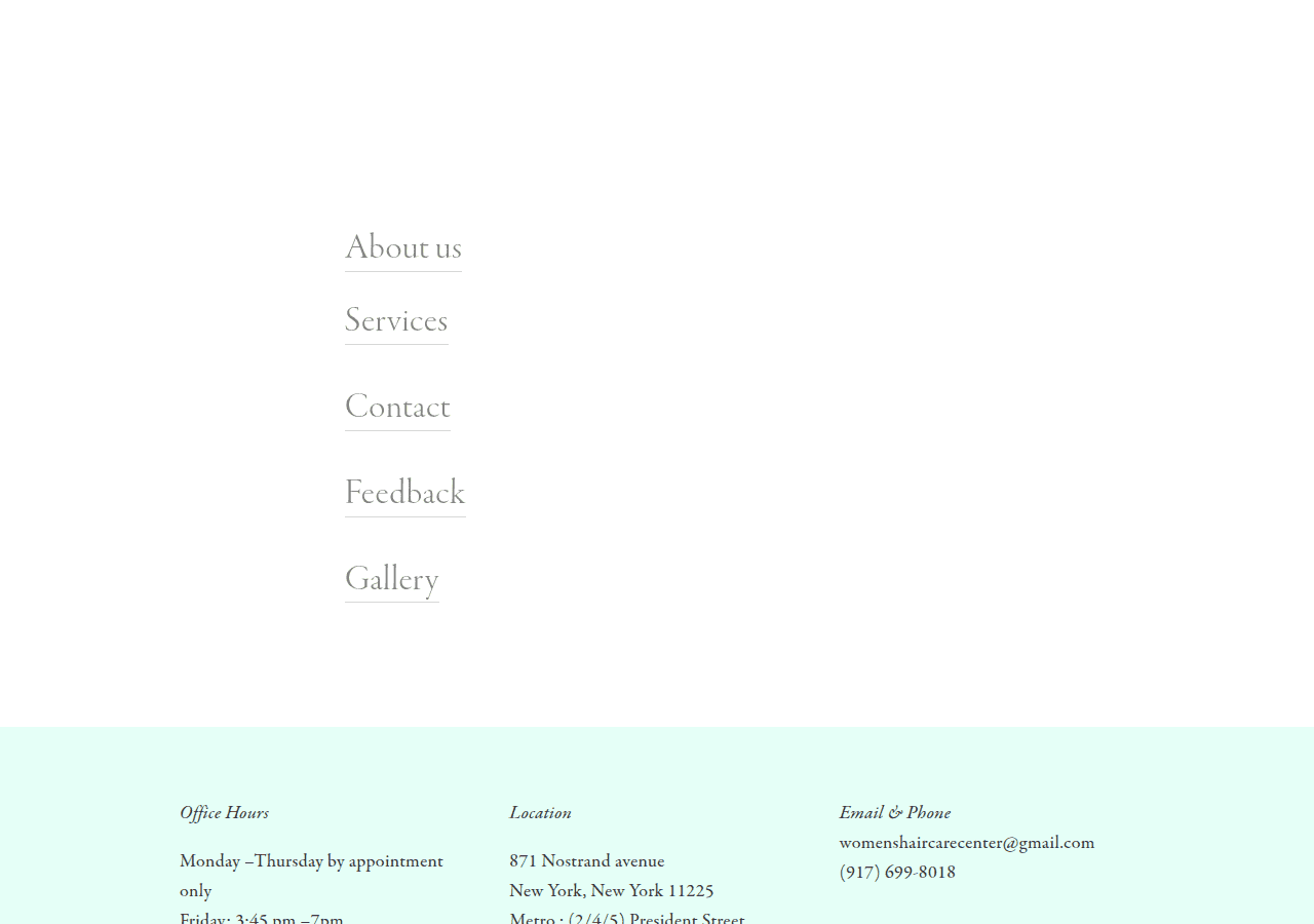 Screenshot of womenshaircarecenter.com