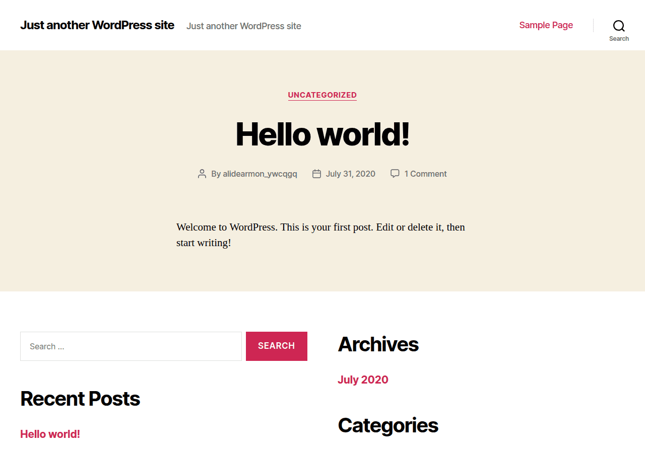 Screenshot of alidearmon.com
