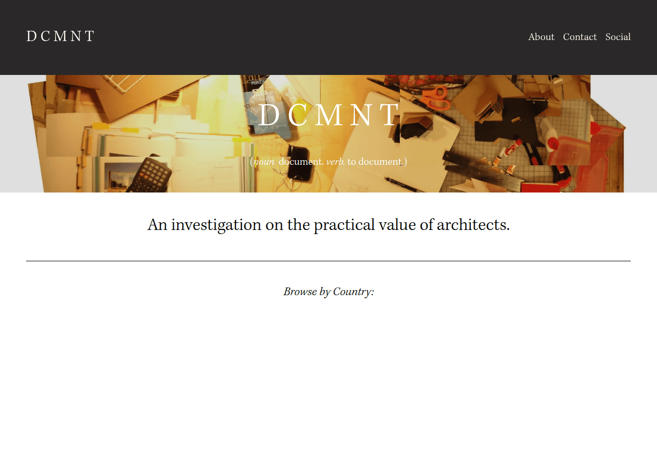 Screenshot of dcmnt.org