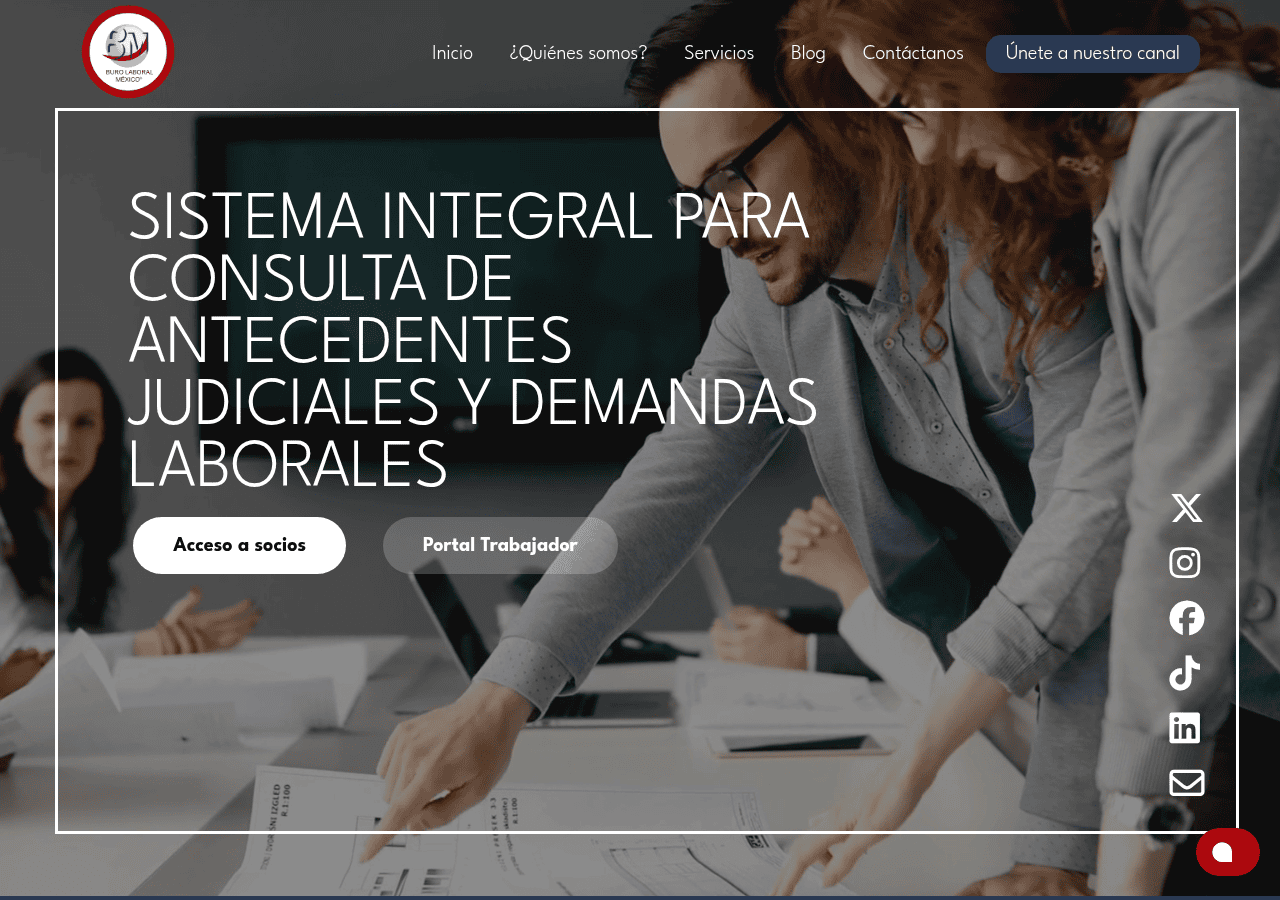 Screenshot of burolaboralmexico.com