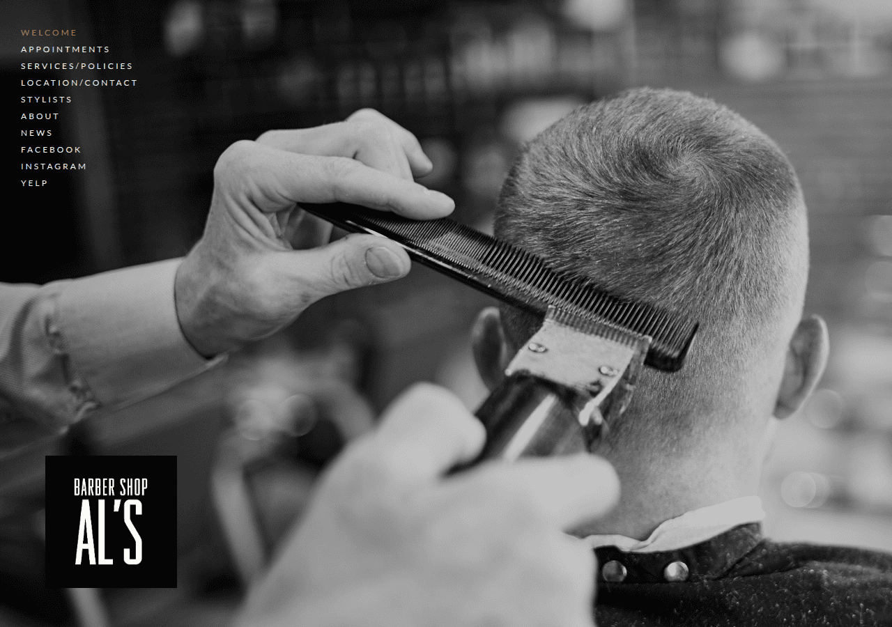 Screenshot of als-barbershop.net
