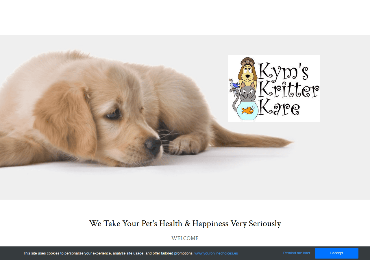 Screenshot of kymskritterkare.com