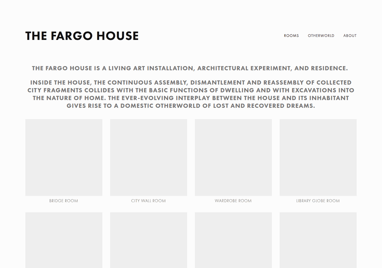 Screenshot of thefargohouse.com