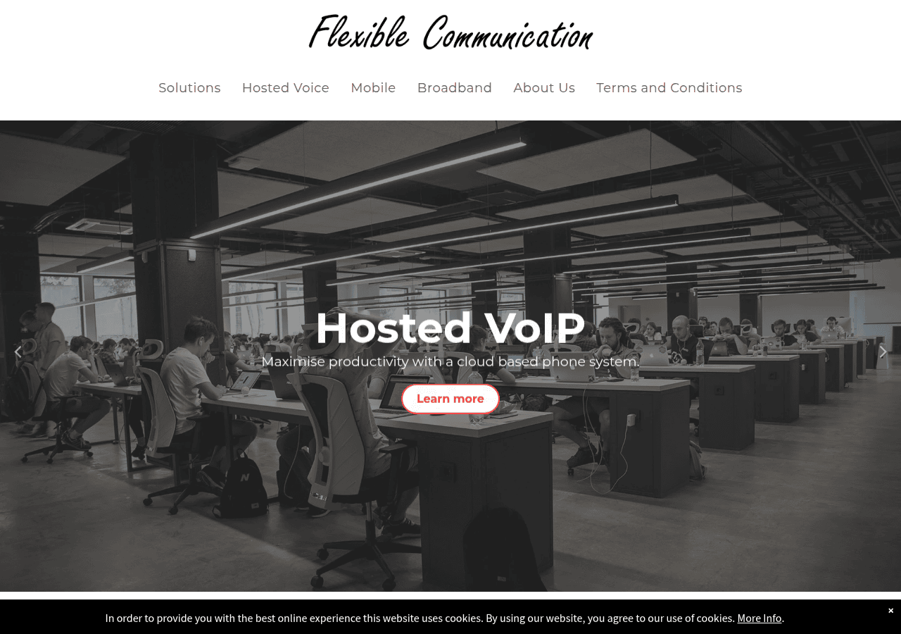 Screenshot of flexiblecommunication.co.uk