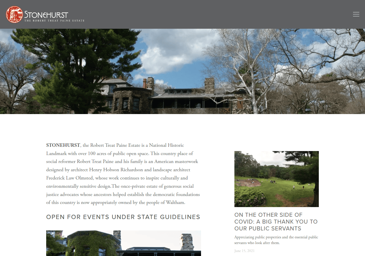 Screenshot of stonehurstwaltham.org