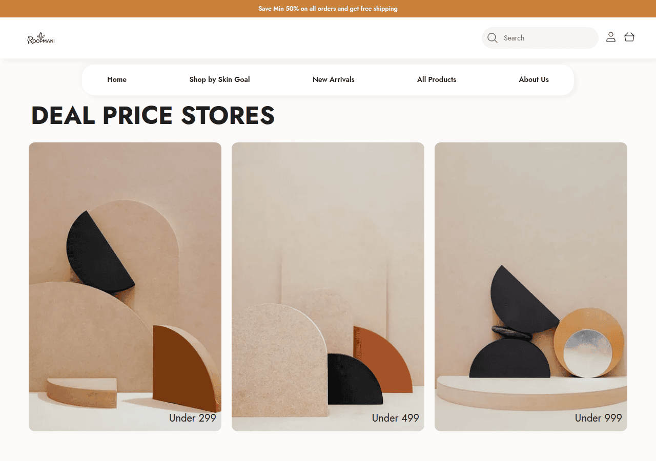 Screenshot of roopmani.in