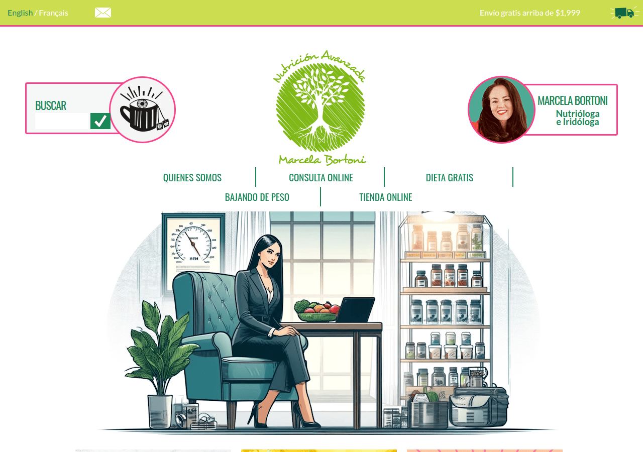 Screenshot of nutricionavanzada.com.mx