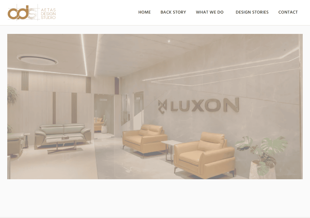 Screenshot of aetasarchitects.in