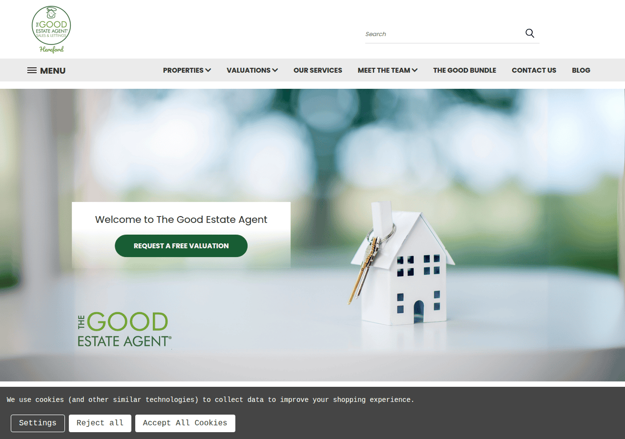 Screenshot of goodestateagenthereford.co.uk