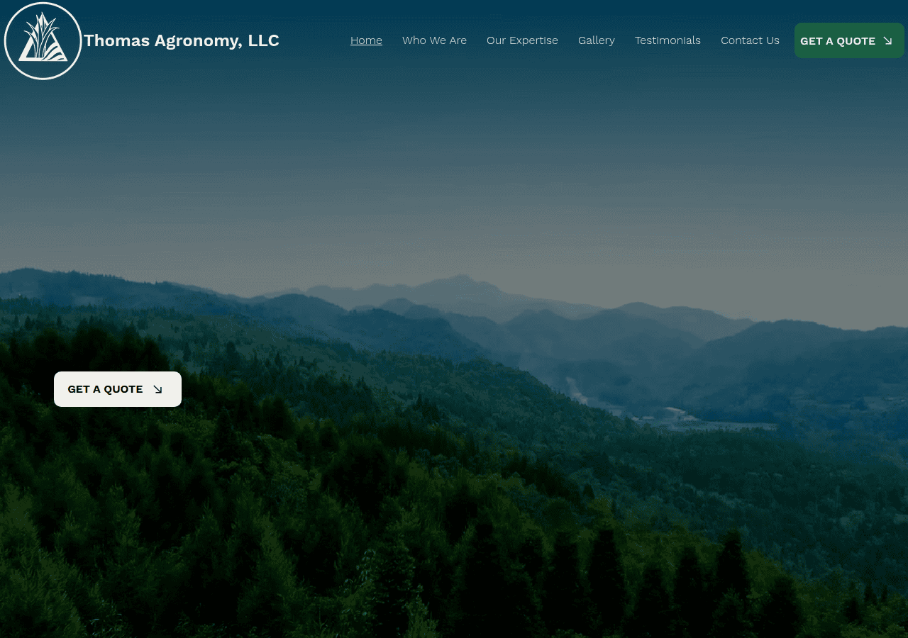 Screenshot of thomasagronomyllc.com