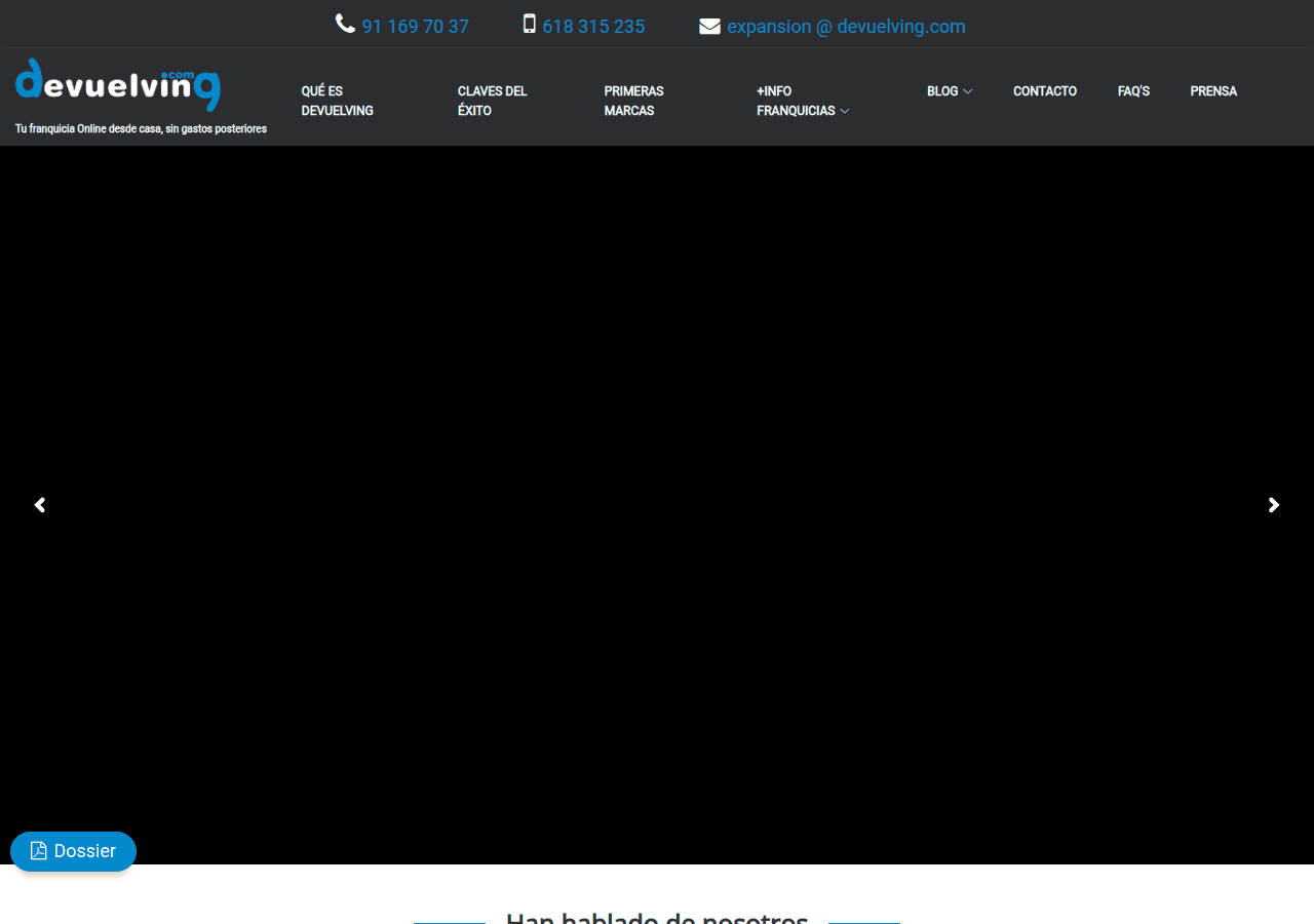 Screenshot of grupodevuelving.com