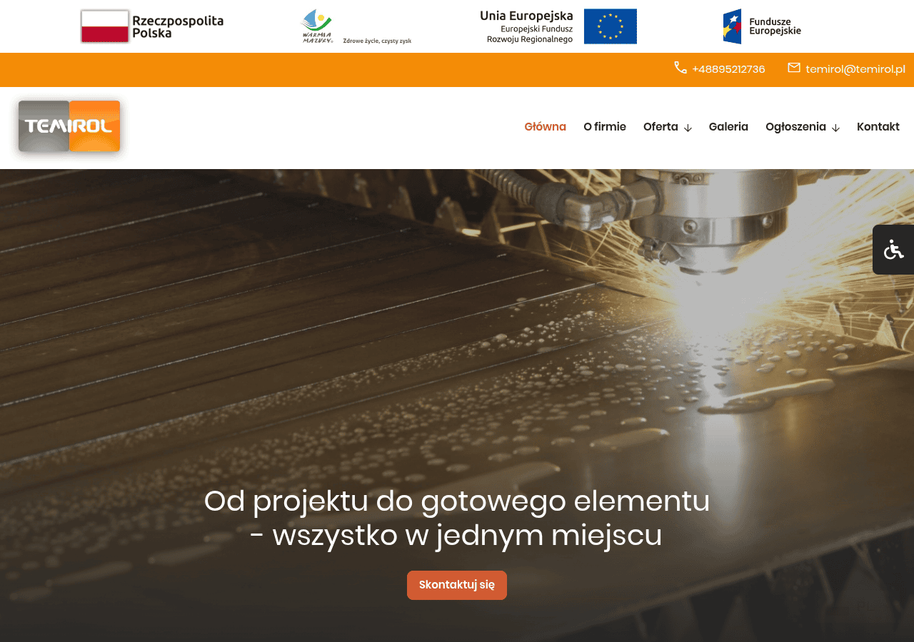 Screenshot of temirol.pl