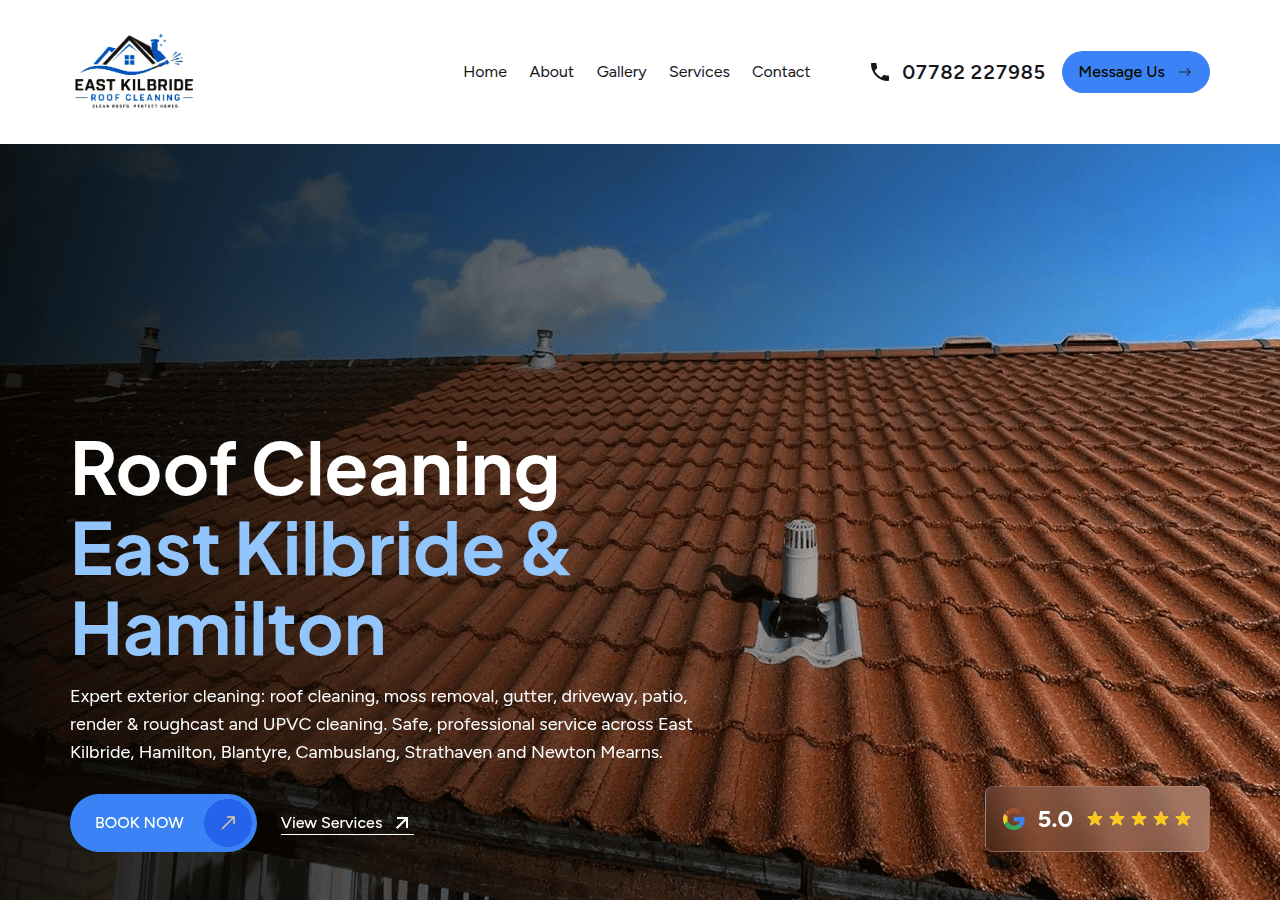 Screenshot of roofcleaningeastkilbride.co.uk