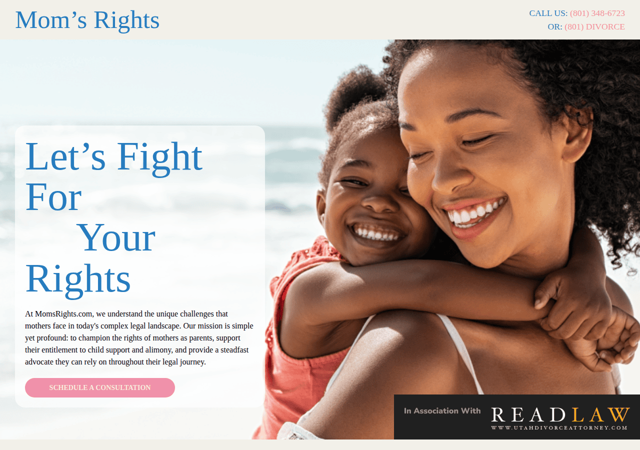 Screenshot of momsrights.com