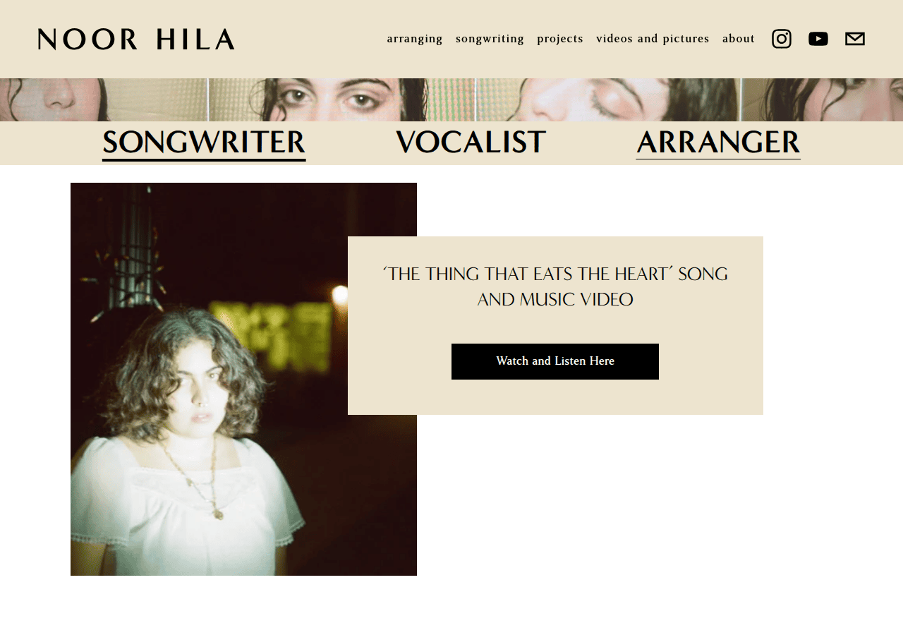 Screenshot of noorhila.com
