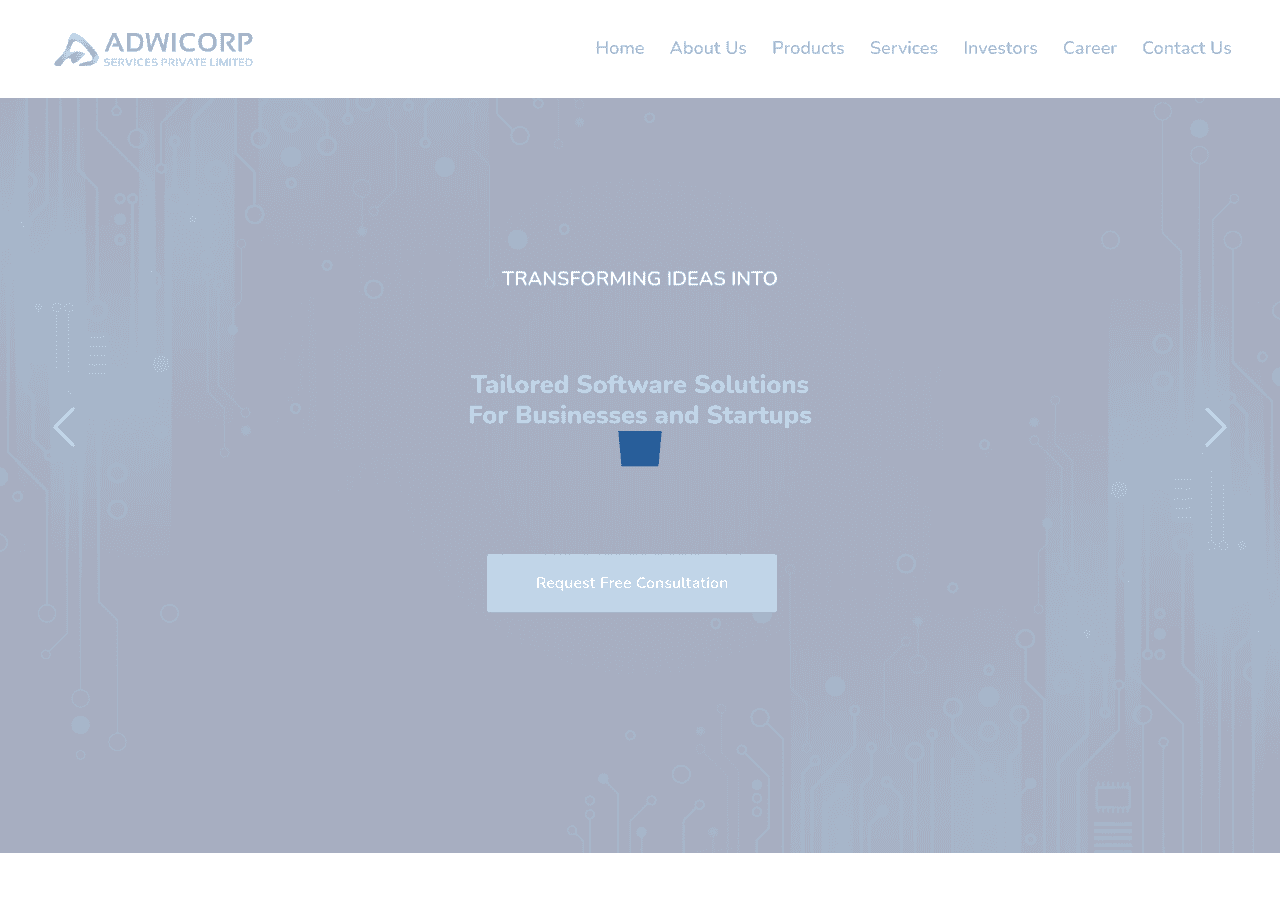 Screenshot of adwicorp.com