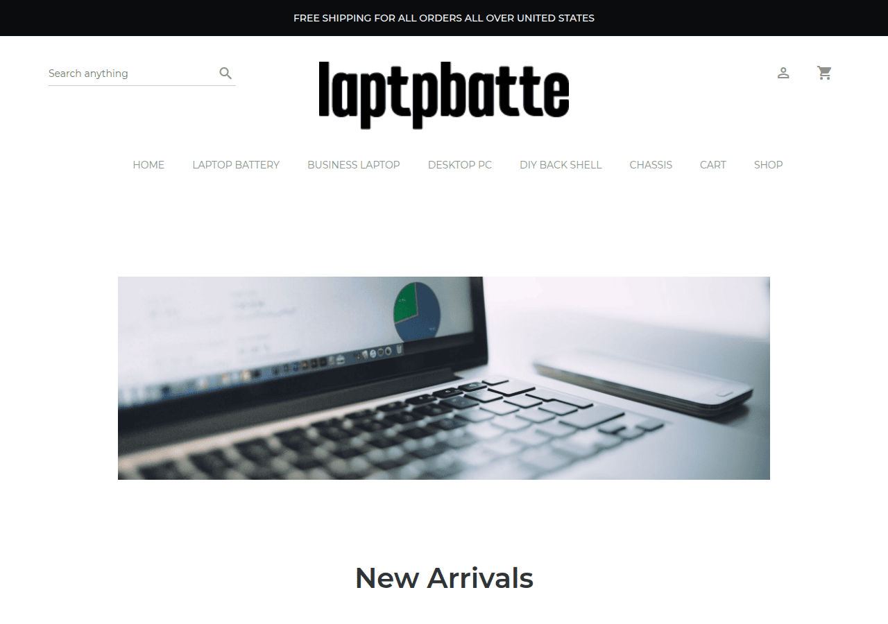 Screenshot of laptpbatte.com