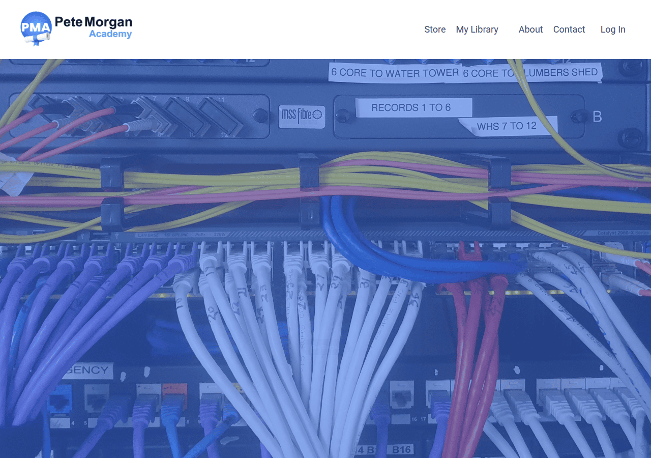 Screenshot of petemorganacademy.com.au