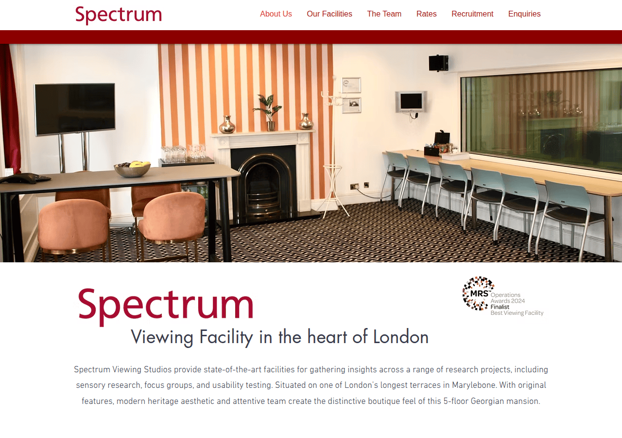 Screenshot of spectrumview.co.uk