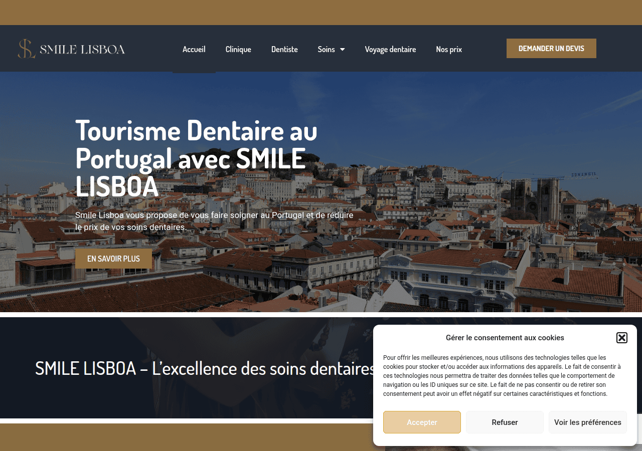 Screenshot of smile-lisboa.com