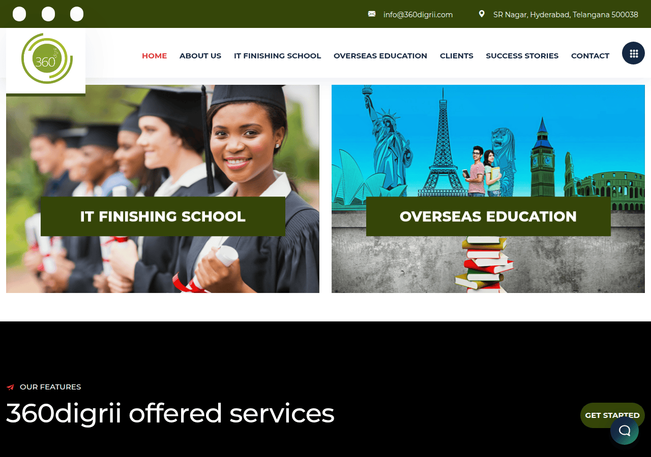 Screenshot of 360digrii.com