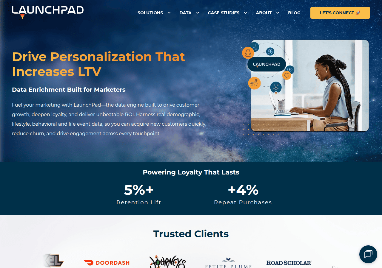 Screenshot of launchpadltv.com