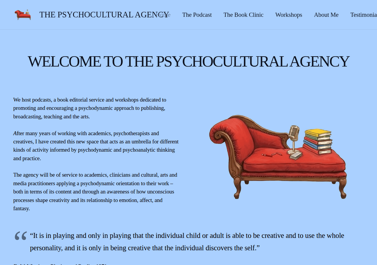 Screenshot of thepsychoculturalagency.com