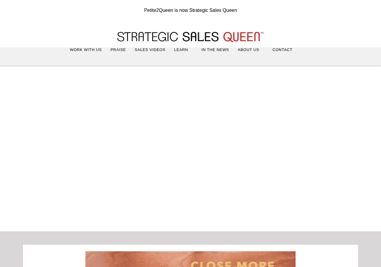 Screenshot of strategicsalesqueen.com