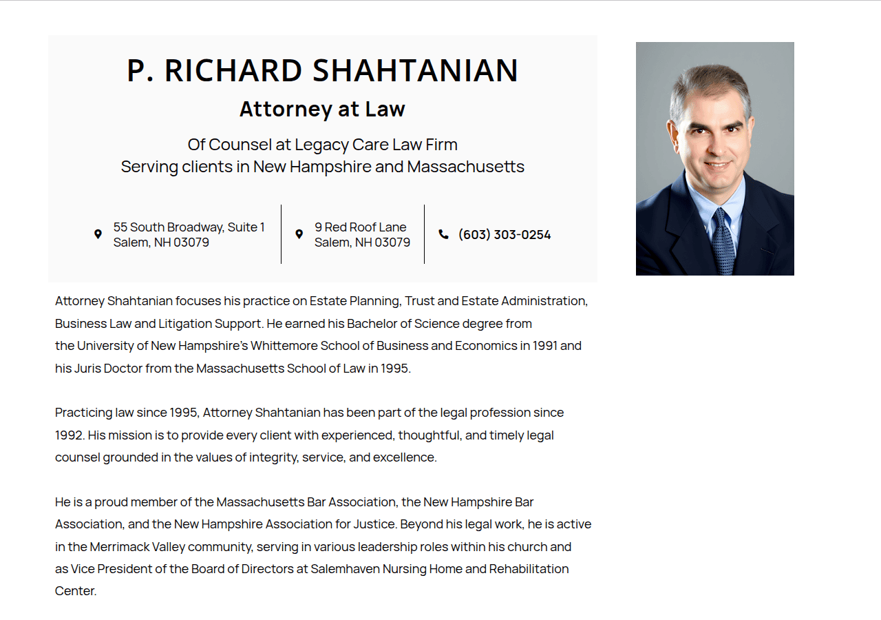 Screenshot of shahtanianlaw.com