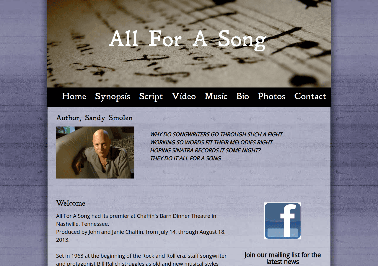 Screenshot of allforasong.net
