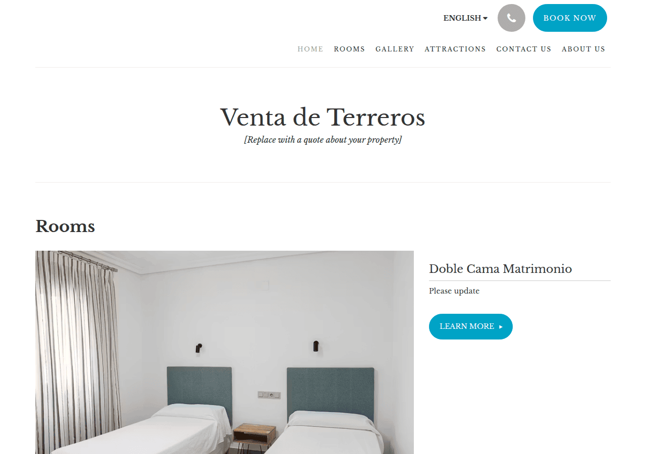 Screenshot of ventaterreros.com