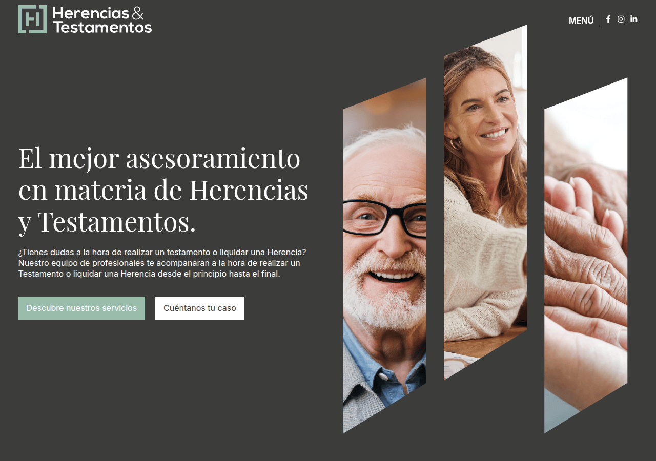 Screenshot of herenciastestamentos.es