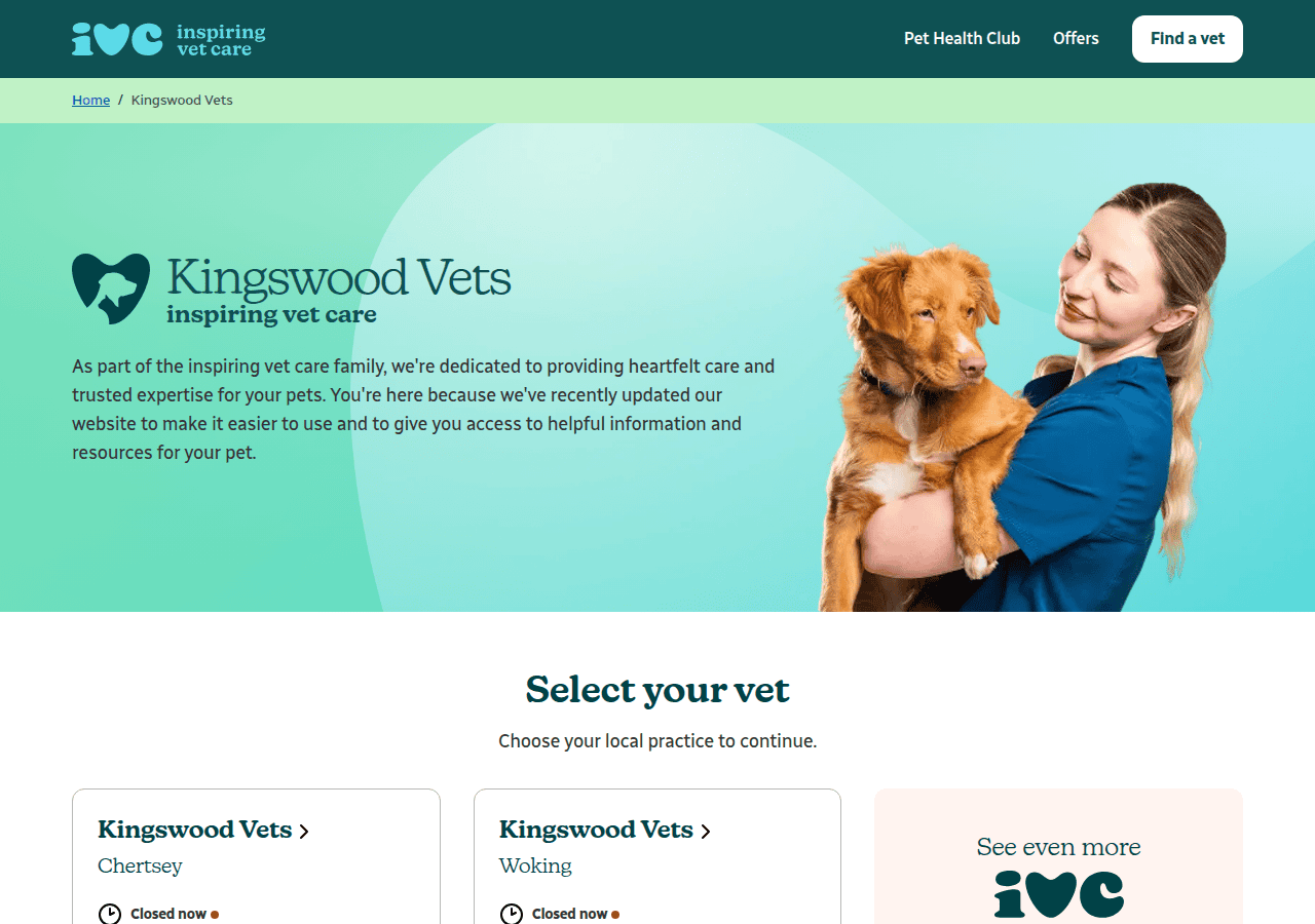 Screenshot of ivc.co.uk
